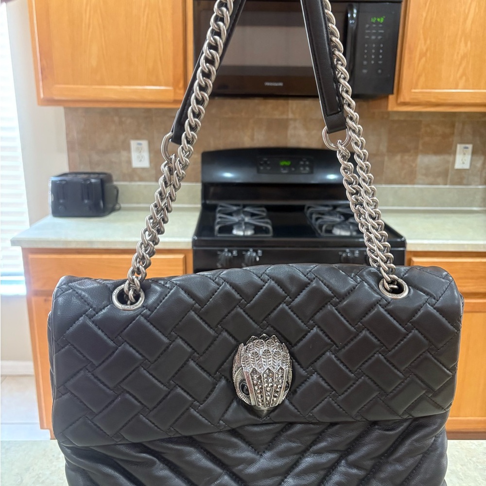 XXL Kurt Geiger Black and Pink Quilted Shoulder Bags